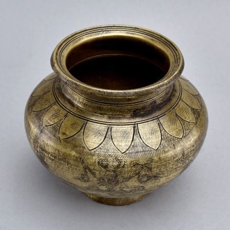 Handcrafted Finest Brass Holy Water Pot for Prayer Room
