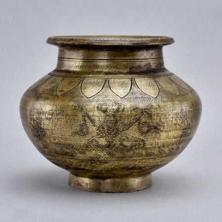 Handcrafted Finest Brass Holy Water Pot for Prayer Room