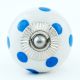 White Blue Polka Dots Ceramic Drawer Knob