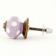 Light Purple Polka Dot Small Dresser Knob