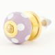 Light Purple Polka Dot Small Dresser Knob