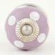 Light Purple Polka Dot Small Dresser Knob