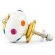 Mixed Polka Dotted Ceramic Cabinet Knob