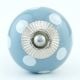 Grey Dotted Ceramic Cabinet Knobs Online