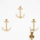 3 Pieces Vintage Anchor Decorative Wall Hooks