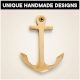 3 Pieces Vintage Anchor Decorative Wall Hooks