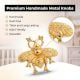 6 Pieces Golden Bee Aluminium Drawer Knob