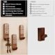 Wooden Handmade Brown And White Adhesive Wall Hook