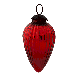 Red Almond Shape Christmas Glass Hanging
