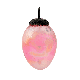 Pink Vintage Oval Shaped Glass Christmas Ornament