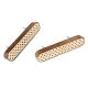 Handcrafted Wooden Drawer Handle with Geometric Inlay In Pair (8 Inch)