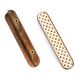 Handcrafted Wooden Drawer Handle with Geometric Inlay In Pair (8 Inch)