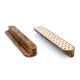 Handcrafted Wooden Drawer Handle with Geometric Inlay In Pair (8 Inch)