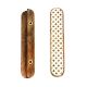 Handcrafted Wooden Drawer Handle with Geometric Inlay In Pair (8 Inch)