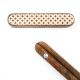 Handcrafted Wooden Drawer Handle with Geometric Inlay In Pair (8 Inch)
