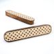 Handcrafted Wooden Drawer Handle with Geometric Inlay In Pair (8 Inch)