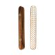 Handmade Wooden Dresser Handle with Geometric Inlay In Pair (12 Inch)