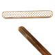 Handmade Wooden Dresser Handle with Geometric Inlay In Pair (12 Inch)