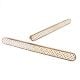 Wooden Drawer Handle with Geometric Inlay In Pair (18 Inch)