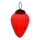 Vintage style Ribbed Red Glass Christmas Ornament