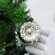 Silver Vintage Mercury Glass Christmas Tree Ornament