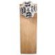 2 Pieces Navy Blue Leaf Melon Ceramic Wooden Door Stopper