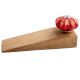 2 Pieces Red Golden Leaf Big Ceramic Wooden Door Stopper