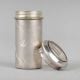 Handcrafted Silver Kumkum Box Cylindrical Storage Container