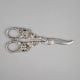 Handcrafted Silver Grape Shears Vintage Fruit Scissors