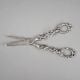 Handcrafted Pure Silver Grape Shears Vintage Fruit Scissors
