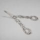 Handcrafted Pure Silver Grape Shears Vintage Fruit Scissors