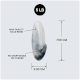Grey Resin Decorative Adhesive Marble Finish Wall Hook-Pack of 3