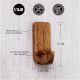 Small Natural Wooden No Drill Adheshive Wall Hook