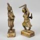 Handcrafted Brass Tribal Musician Figurines In Set