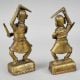 Handcrafted Brass Tribal Musician Figurines In Set