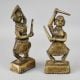 Handcrafted Brass Tribal Musician Figurines In Set