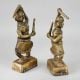 Handcrafted Brass Tribal Musician Figurines In Set
