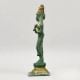 Handcrafted Brass Standing Devi Murti Antique Green Finish