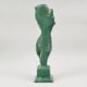 Handcrafted Brass Lady Figurine Antique Green Decor Sculpture