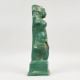 Handcrafted Brass Lady Figurine Antique Green Decor Sculpture