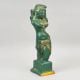 Handcrafted Brass Lady Figurine Antique Green Decor Sculpture