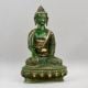 Handcrafted Brass Buddha Murti Green Patina Meditation Statue