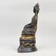 Handcrafted Brass Buddha Murti Black Gold Meditation Statue