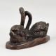 Handcrafted Brass Swan Pair Murti Antique Decorative Showpiece