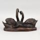Handcrafted Brass Swan Pair Murti Antique Decorative Showpiece