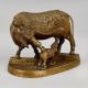 Handcrafted Brass Kamadhenu Cow Calf Murti Pooja Idol