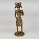 Handcrafted Brass Tribal Musician Murti Folk Art Showpiece