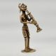 Handcrafted Brass Tribal Musician Murti Folk Art Showpiece