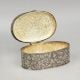 Handcrafted Brass Engraved Storage Box Vintage Floral Design