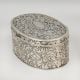 Handcrafted Brass Engraved Storage Box Vintage Floral Design